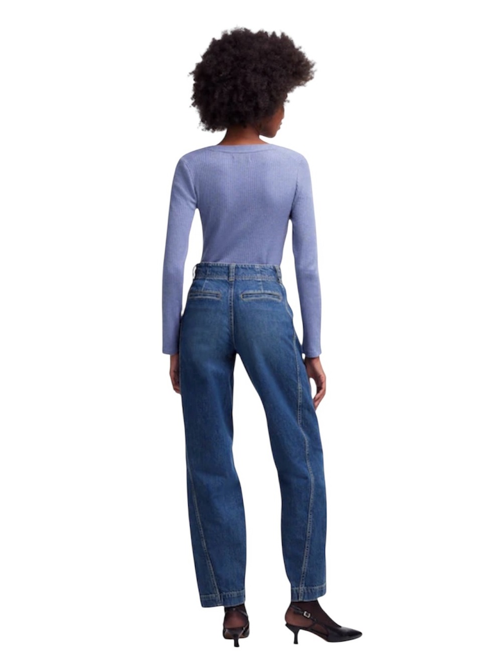NWT: Madewell Tapered Denim Trousers, Size W 26 - Picture 4 of 13